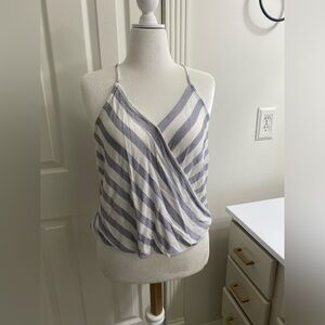 Market and Spruce blue and white striped top. Size Lg.
